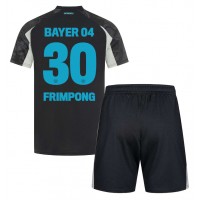 Echipament fotbal Bayer Leverkusen Jeremie Frimpong #30 Tricou Treilea 2024-25 pentru copii maneca scurta (+ Pantaloni scurti)